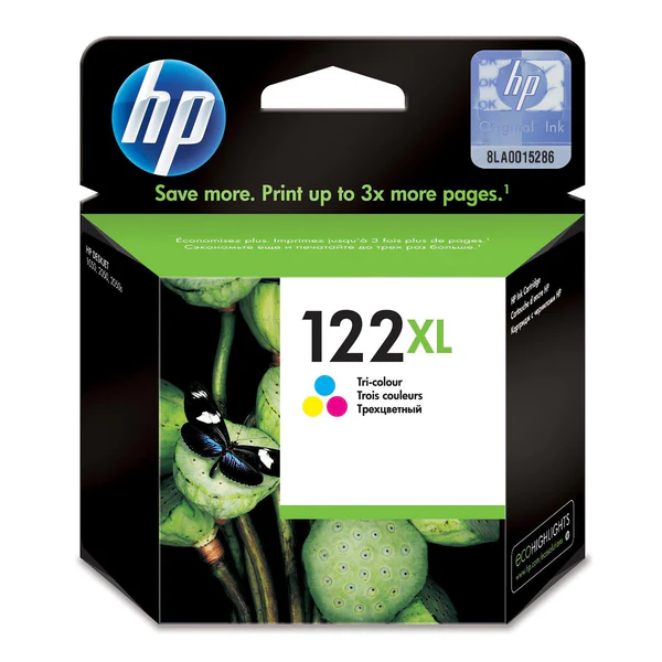 HP 122XL Tri-Colour Ink Cartridge (CH564HE)