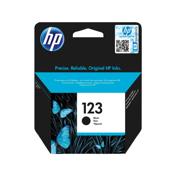 HP 123 Black Ink Cartridge (F6V17AE)