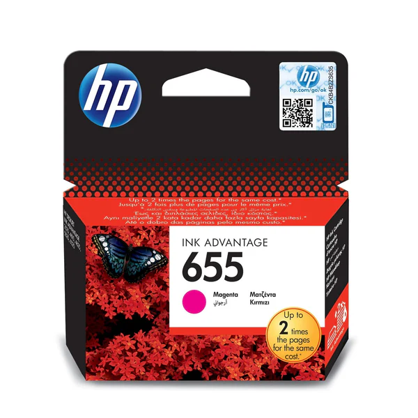 HP 655 Magenta Original Ink Advantage Cartridge (CZ111AE)